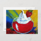 Strawberry Daiquiri Postkarte (Vorne/Hinten)