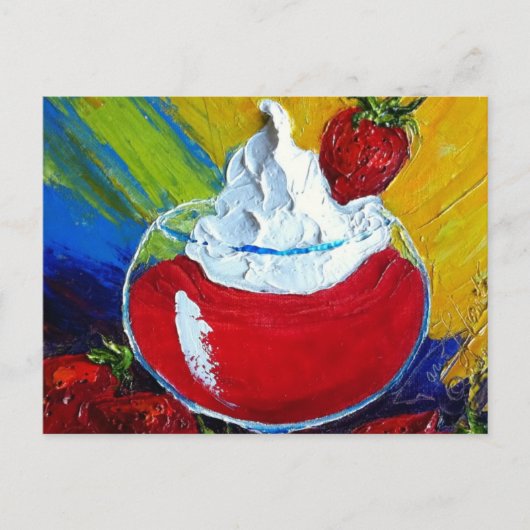 Strawberry Daiquiri Postkarte (Vorderseite)