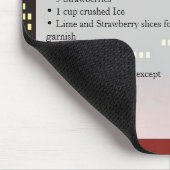 Strawberry Daiquiri Recipe Mouse Pad Mousepad (Ecke)