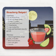Strawberry Daiquiri Recipe Mouse Pad