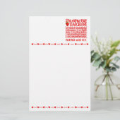 Strawberry Daiquiri stationär, anpassen Briefpapier (Stehend Vorderseite)
