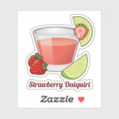 Strawberry Daiquiri Sticker (Blatt)