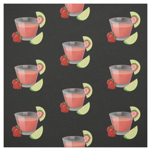 Strawberry Daiquiri Stoff (Muster)