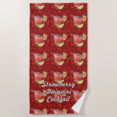 Strawberry Daiquiri Strandtuch (Vorderseite)