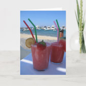 Strawberry Daiquiris bei Mykonos - Karte (Vorderseite)