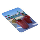 Strawberry Daiquiris bei Mykonos - Magnet für Foto (Rechte Seite)