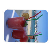 Strawberry Daiquiris bei Mykonos - Magnet für Foto (Horizontal)