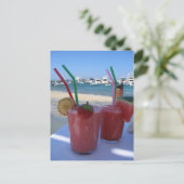 Strawberry Daiquiris, Mykonos, Griechenland - Postkarte (Stehend Vorderseite)