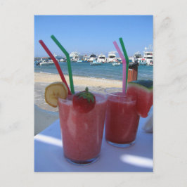 Strawberry Daiquiris, Mykonos, Griechenland - Postkarte