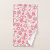 Strawberry Daisy Pattern Badhandtuch Set (Handtuch)