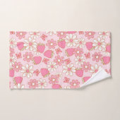 Strawberry Daisy Pattern Badhandtuch Set (Handtuch)