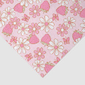 Strawberry Daisy Pattern Seidenpapier (Ausschnitt)