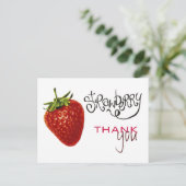 Strawberry Danke, Anmerkung Postkarte (Stehend Vorderseite)