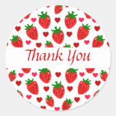 Strawberry danke dir Stickers (Vorderseite)