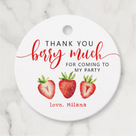 Strawberry danke Ihnen Berry Much Girls Geburtstag Geschenkanhänger
