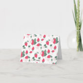 Strawberry Dankeschön Card - Berry Sweet Birthday Dankeskarte (Rückseite)