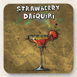 Strawberry Daquiri Cocktail Drink Untersetzer