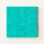 Strawberry Dark Aquamarin Frame Notebook Notizblock (Rückseite)