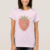 Strawberry Daydream - Gemütliche Hütte T-Shirt (Vorderseite)