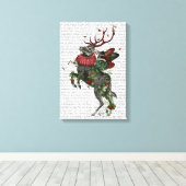 Strawberry Deer Leinwanddruck (Insitu (Holzboden))