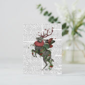 Strawberry Deer Postkarte (Stehend Vorderseite)