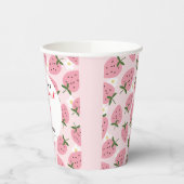 Strawberry Delight Erster Geburtstag Pappbecher (Links)