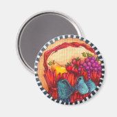 Strawberry Delight Magnet (Vorderseite/Rückseite)