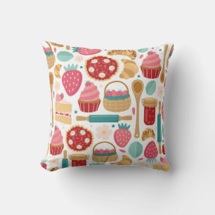 Strawberry Delight Pattern Kissen