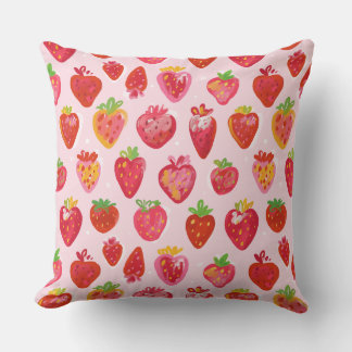 Strawberry Delight Pattern Kissen