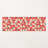 Strawberry Delight Pattern Yogamatte (Vorderseite (Horizontal))