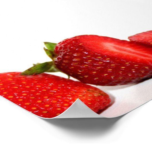 Strawberry Delight Poster (Ecke)