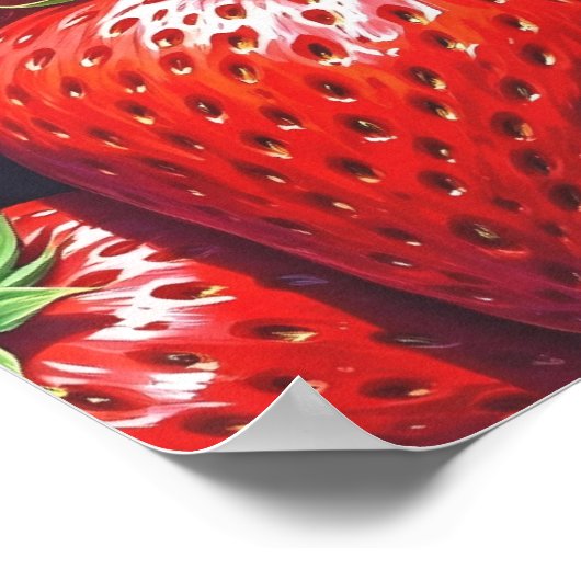 Strawberry Delight Poster (Ecke)