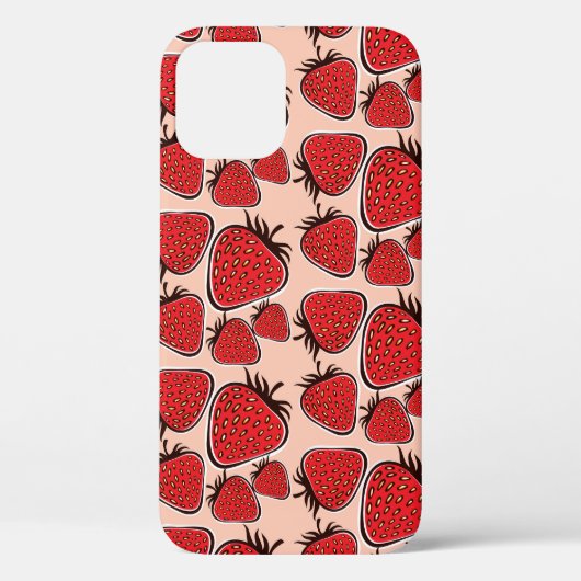 Strawberry Delight: Vintager Musterarm. Case-Mate iPhone Hülle (Rückseite)