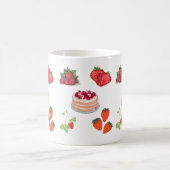 Strawberry Delights – Cute Illustration of Berries Kaffeetasse (Mittel)