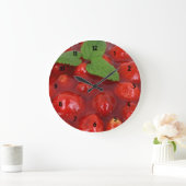 Strawberry Dessert Clock Große Wanduhr (Zuhause)