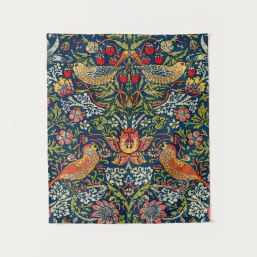 Strawberry Dieb, Dots by After William Morris Wandteppich (Vorderseite)