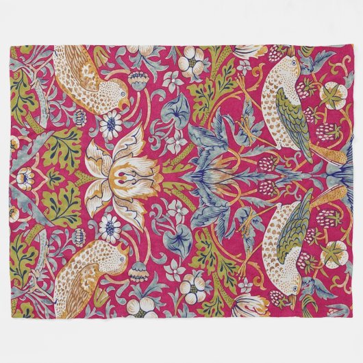 Strawberry Dieb, William Morris Fleecedecke (Vorderseite (Horizontal))