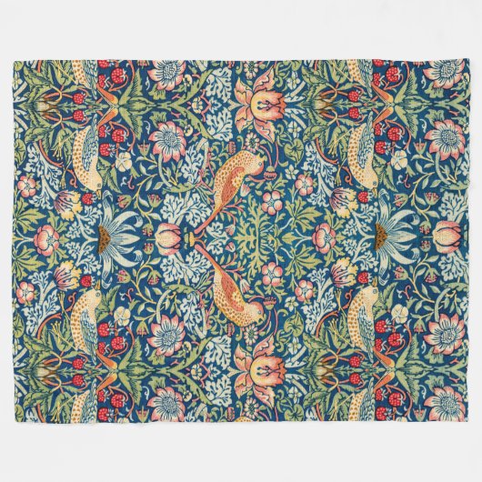 Strawberry Dieb, William Morris Fleecedecke (Vorderseite (Horizontal))