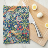 Strawberry Dieb, William Morris Geschirrtuch (Viertel Falte)