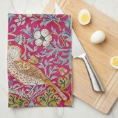 Strawberry Dieb, William Morris Geschirrtuch (Viertel Falte)