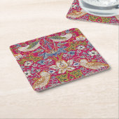 Strawberry Dieb, William Morris Rechteckiger Pappuntersetzer (angewinkelt)