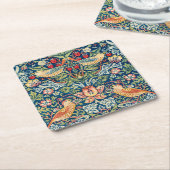 Strawberry Dieb, William Morris Rechteckiger Pappuntersetzer (angewinkelt)