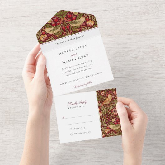 Strawberry Diebe All-in-One-UAWG All In One Einladung (Abreißen)