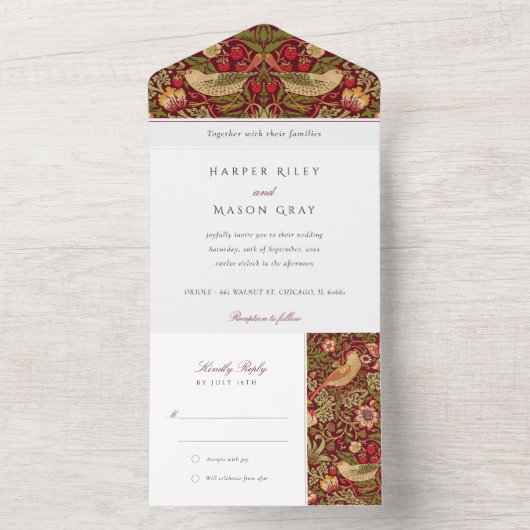 Strawberry Diebe All-in-One-UAWG All In One Einladung (Innen Boden)