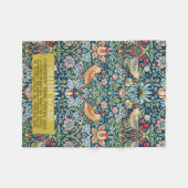 Strawberry diief - Design of William Morris Fleecedecke (Vorderseite (Horizontal))