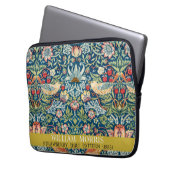Strawberry diief - Design of William Morris Laptopschutzhülle (Vorderseite Links)