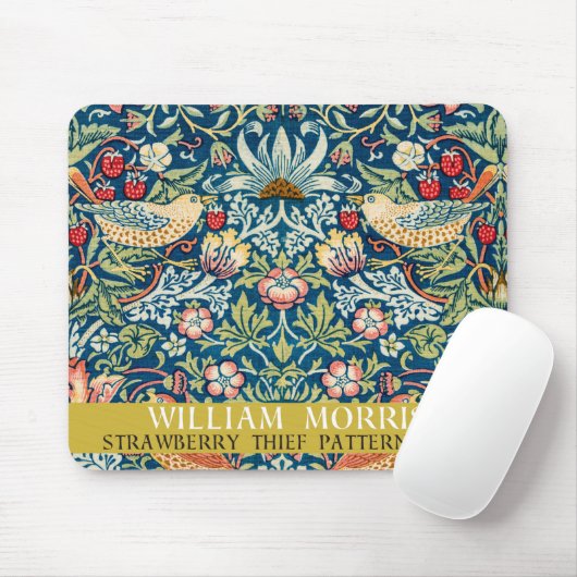 Strawberry diief - Design of William Morris Mousepad (Mit Mouse)