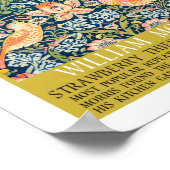 Strawberry diief - Design of William Morris Poster (Ecke)