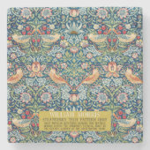 Strawberry diief - Design of William Morris Steinuntersetzer (Vorderseite)