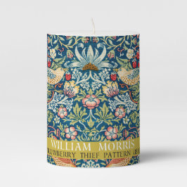 Strawberry diief - Design of William Morris Stumpenkerze